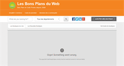 Desktop Screenshot of bonsplansduweb.net